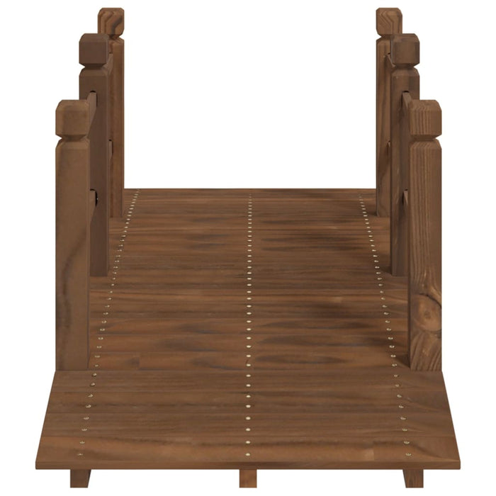 Pod de grădină cu balustrade, 150x67x56 cm, lemn masiv de molid - WALTI WALTI