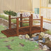 Pod de grădină cu balustrade, 150x67x56 cm, lemn masiv de molid - WALTI WALTI