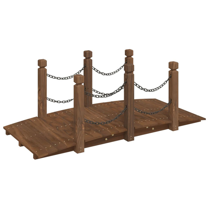 Pod de grădină balustrade cu lanț 150x67x56 cm lemn masiv molid - WALTI WALTI