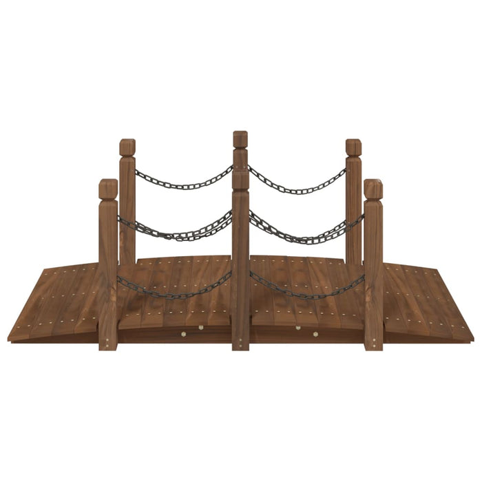Pod de grădină balustrade cu lanț 150x67x56 cm lemn masiv molid - WALTI WALTI