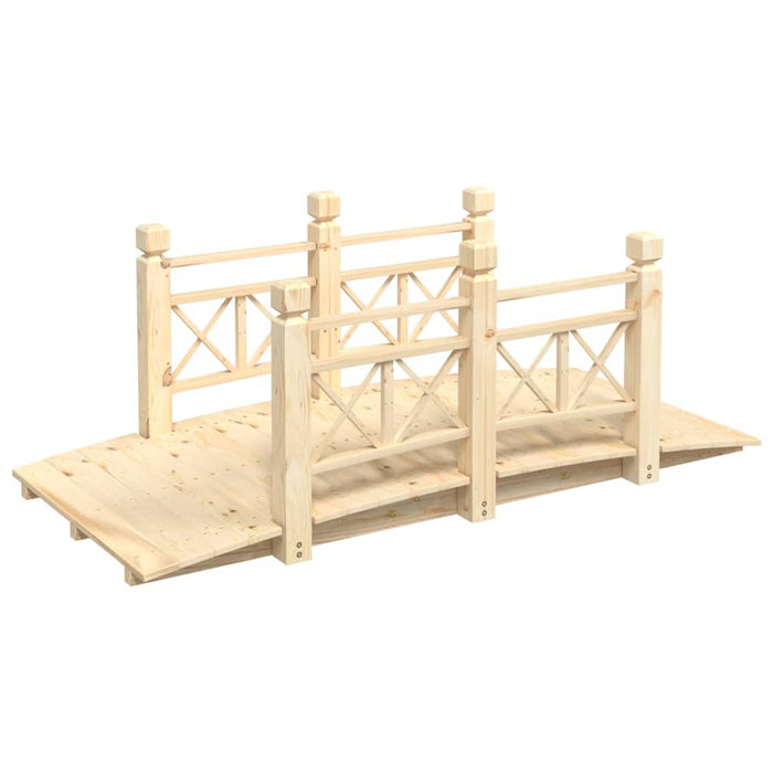 Pod de grădină cu balustrade, 150x67x56 cm, lemn masiv de molid - WALTI WALTI
