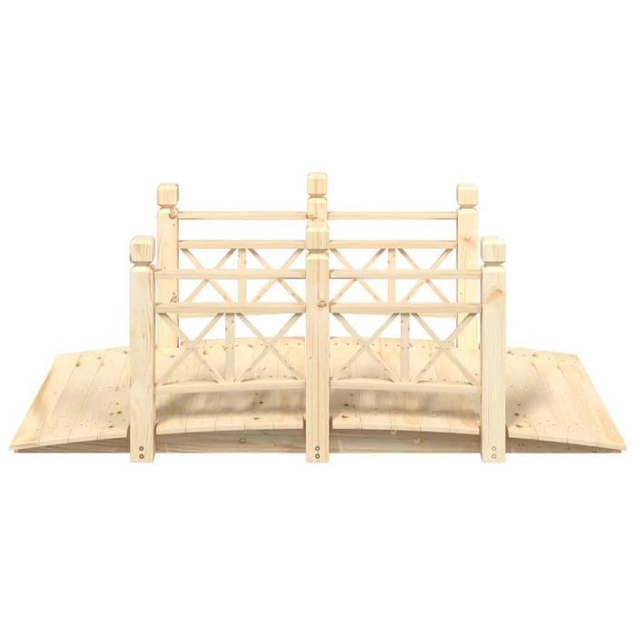 Pod de grădină cu balustrade, 150x67x56 cm, lemn masiv de molid - WALTI WALTI
