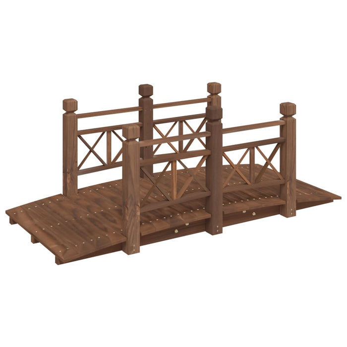 Pod de grădină cu balustrade, 150x67x56 cm, lemn masiv de molid - WALTI WALTI