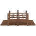 Pod de grădină cu balustrade, 150x67x56 cm, lemn masiv de molid - WALTI WALTI