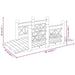 Pod de grădină cu balustrade, 150x67x56 cm, lemn masiv de molid - WALTI WALTI