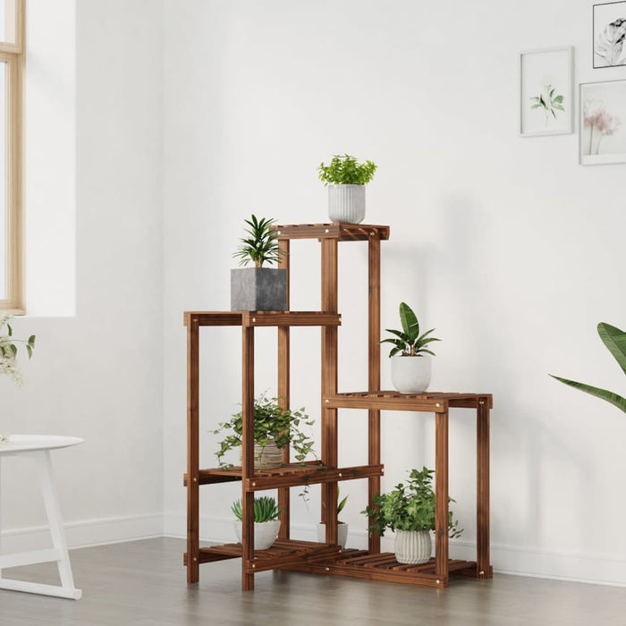 Suport pentru flori, 62,5x61,5x101,5 cm, lemn masiv de brad WALTI