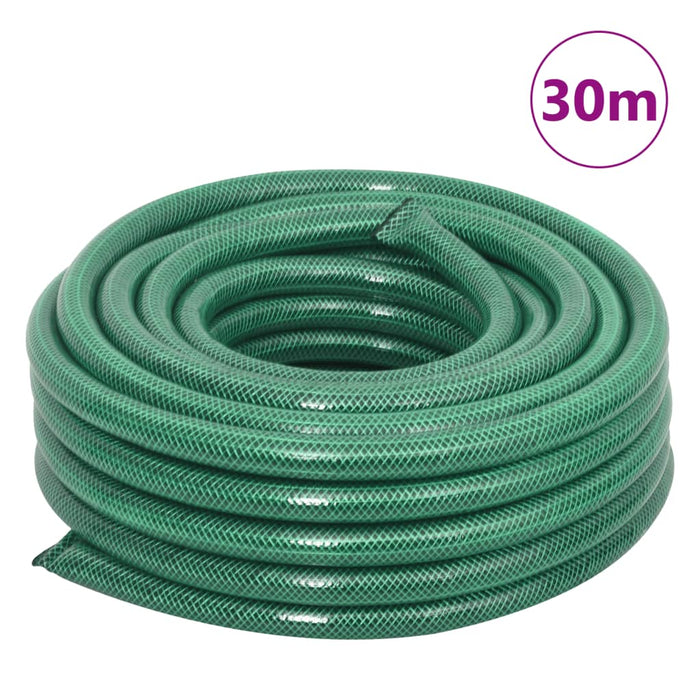 Furtun de grădină cu set de racorduri, verde, 0,75", 30 m, PVC - WALTI WALTI