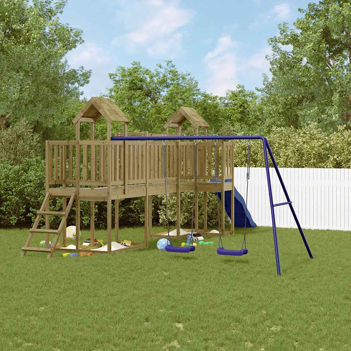 Set de joacă pentru exterior, lemn de pin impregnat - WALTI WALTI