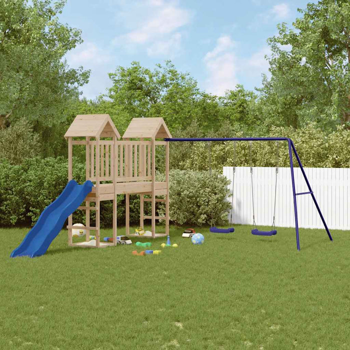 Set de joacă pentru exterior, lemn masiv de pin - WALTI WALTI