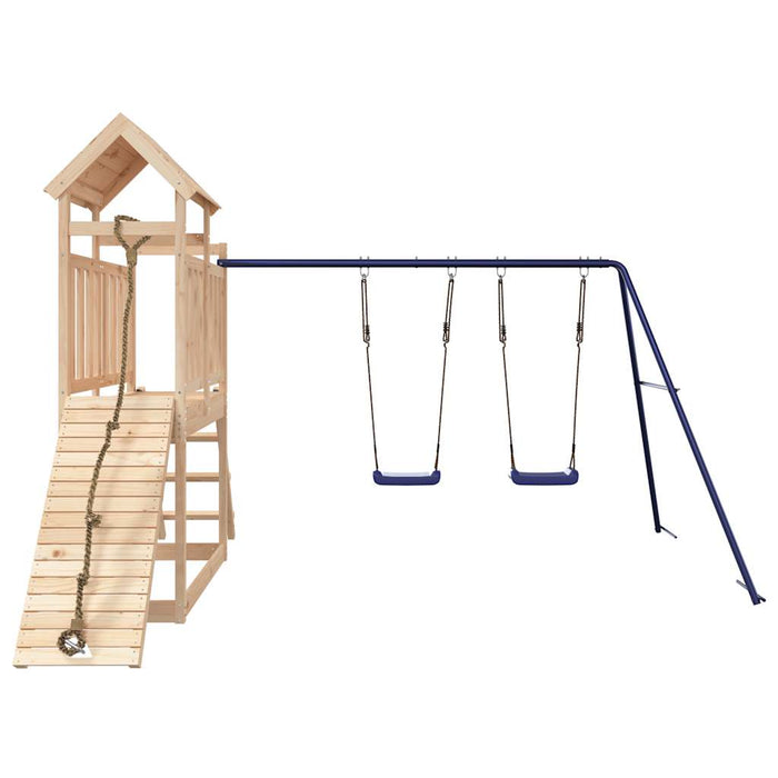 Set de joacă pentru exterior, lemn masiv de pin - WALTI WALTI