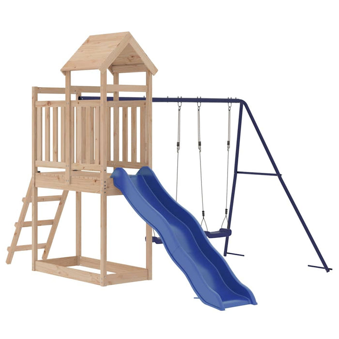 Set de joacă pentru exterior, lemn masiv de pin - WALTI WALTI