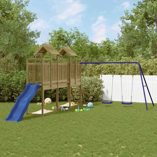 Set de joacă pentru exterior, lemn de pin impregnat - WALTI WALTI