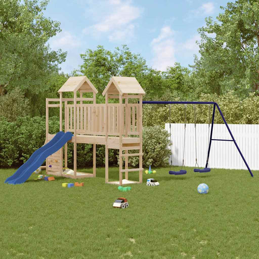 Set de joacă pentru exterior, lemn masiv de pin - WALTI WALTI