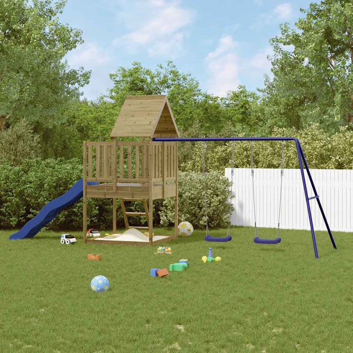 Set de joacă pentru exterior, lemn de pin impregnat - WALTI WALTI