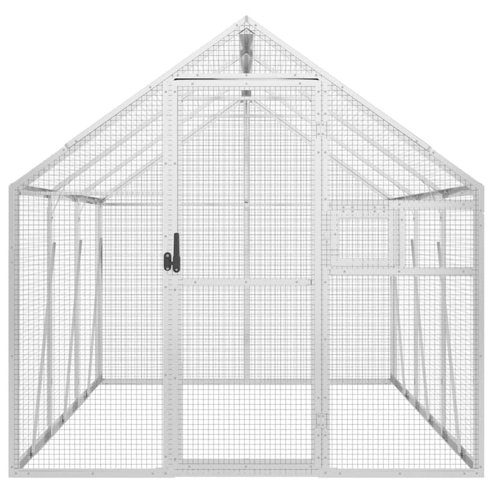 Volieră de păsări, argintiu, 1,79x2x1,85 m, aluminiu - WALTI WALTI