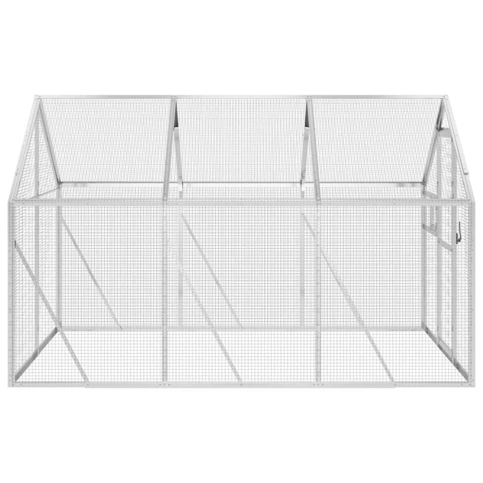 Volieră de păsări, argintiu, 1,79x2x1,85 m, aluminiu - WALTI WALTI
