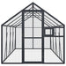 Volieră de păsări, antracit, 1,79x4x1,85 m, aluminiu - WALTI WALTI