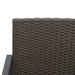 Scaune de bucătărie de grădină, 2 buc., negru, rattan PP - WALTI WALTI