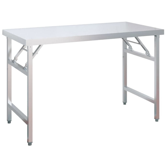 Masă bucătărie cu raft superior, 120x60x115 cm, oțel inoxidabil - WALTI WALTI