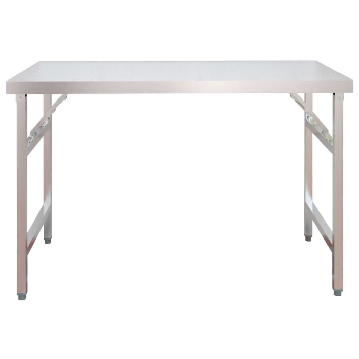 Masă bucătărie cu raft superior, 120x60x115 cm, oțel inoxidabil - WALTI WALTI
