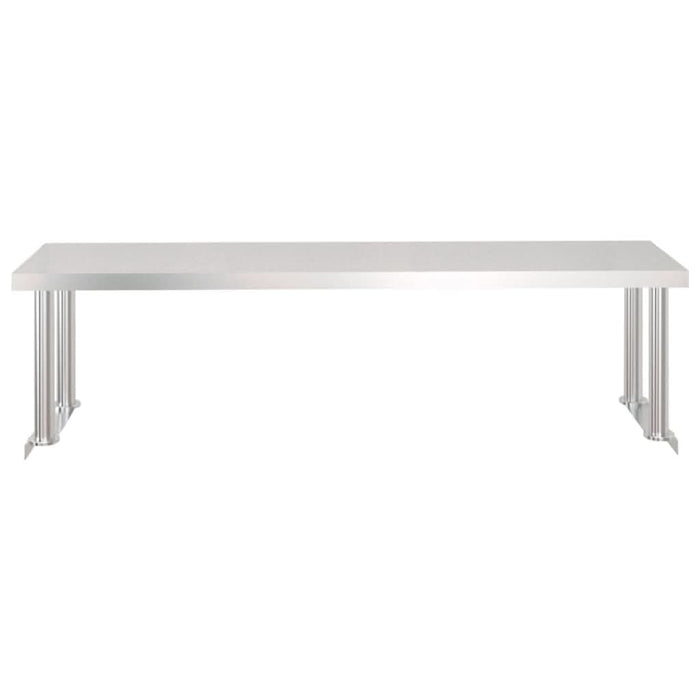 Masă bucătărie cu raft superior, 120x60x115 cm, oțel inoxidabil - WALTI WALTI