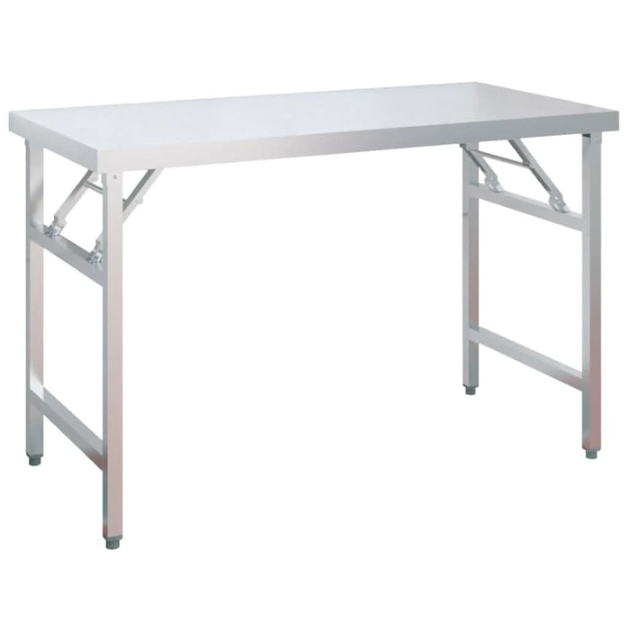 Masă bucătărie cu raft superior, 120x60x145 cm, oțel inoxidabil - WALTI WALTI