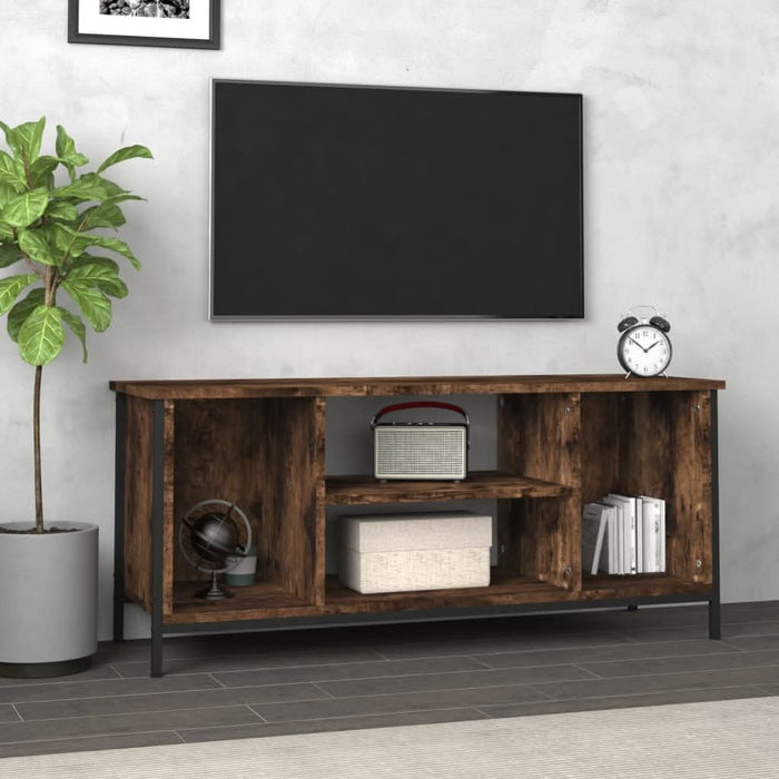 Comodă TV, stejar afumat, 102x35x45 cm, lemn prelucrat - WALTI WALTI