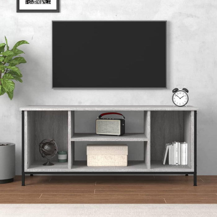 Comodă TV, gri sonoma, 102x35x45 cm, lemn prelucrat - WALTI WALTI