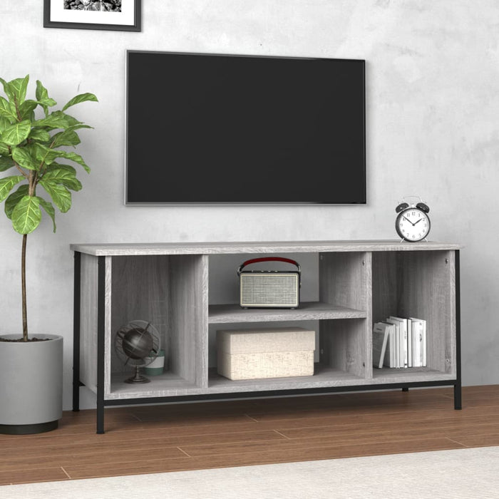 Comodă TV, gri sonoma, 102x35x45 cm, lemn prelucrat - WALTI WALTI