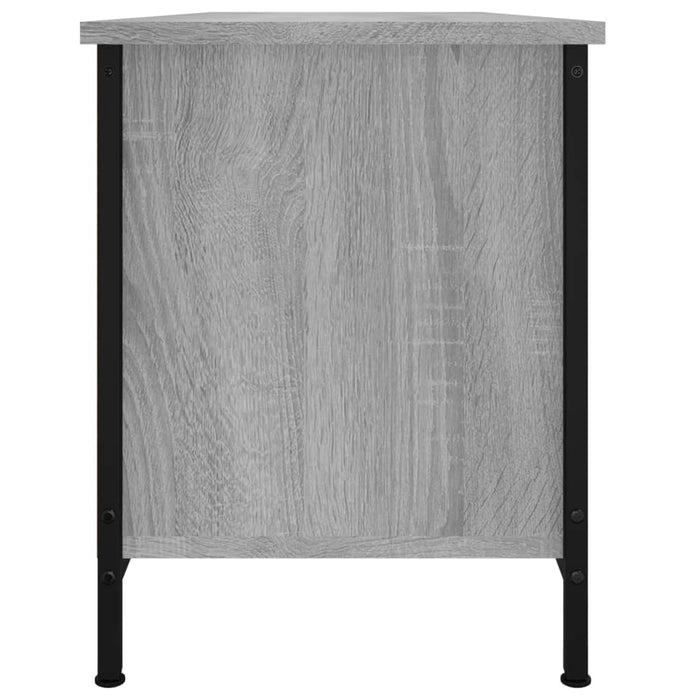 Comodă TV cu uși, gri sonoma, 102x35x45 cm, lemn prelucrat - WALTI WALTI
