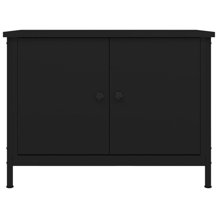 Comodă TV cu uși, negru, 60x35x45 cm, lemn prelucrat - WALTI WALTI