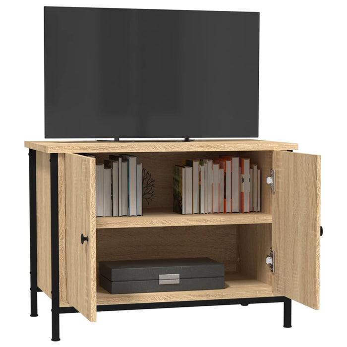 Comodă TV cu uși, stejar Sonoma, 60x35x45 cm, lemn stratificat WALTI