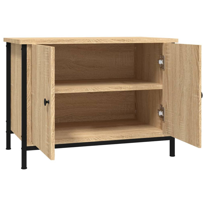 Comodă TV cu uși, stejar Sonoma, 60x35x45 cm, lemn stratificat WALTI