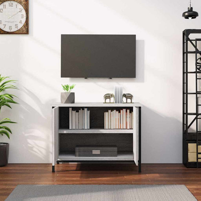 Comodă TV cu uși, stejar sonoma, 60x35x45 cm, lemn prelucrat - WALTI WALTI
