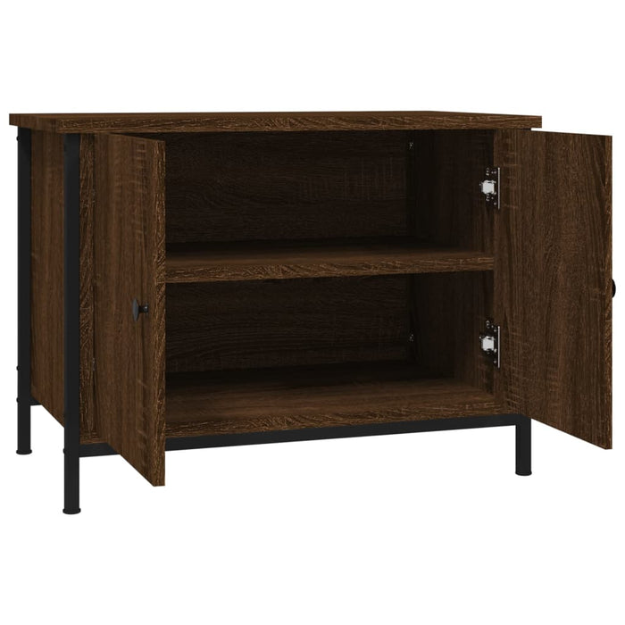 Comodă TV cu uși, stejar maro, 60x35x45 cm, lemn prelucrat WALTI