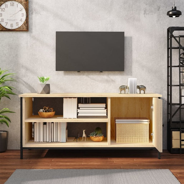 Comodă TV, stejar sonoma, 100x40x45 cm, lemn prelucrat - WALTI WALTI
