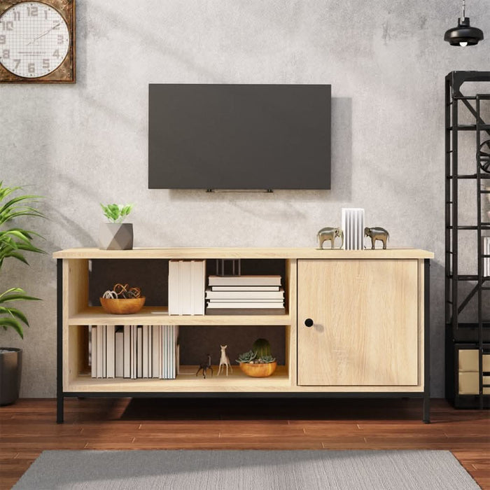 Comodă TV, stejar sonoma, 100x40x45 cm, lemn prelucrat - WALTI WALTI