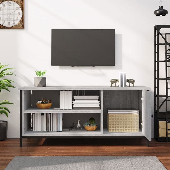 Comodă TV, gri sonoma, 100x40x45 cm, lemn prelucrat - WALTI WALTI
