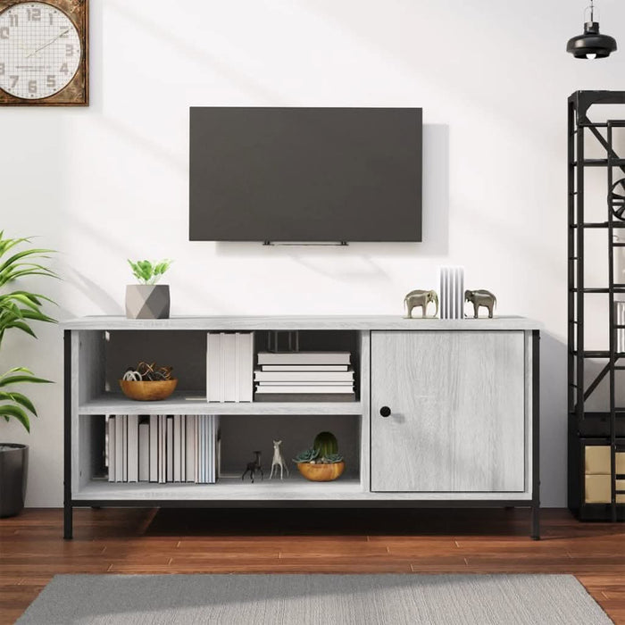 Comodă TV, gri sonoma, 100x40x45 cm, lemn prelucrat - WALTI WALTI