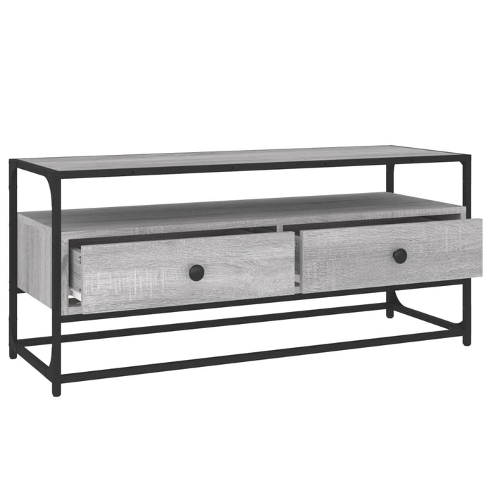 Dulap TV, gri sonoma, 100x35x45 cm, lemn prelucrat - WALTI WALTI