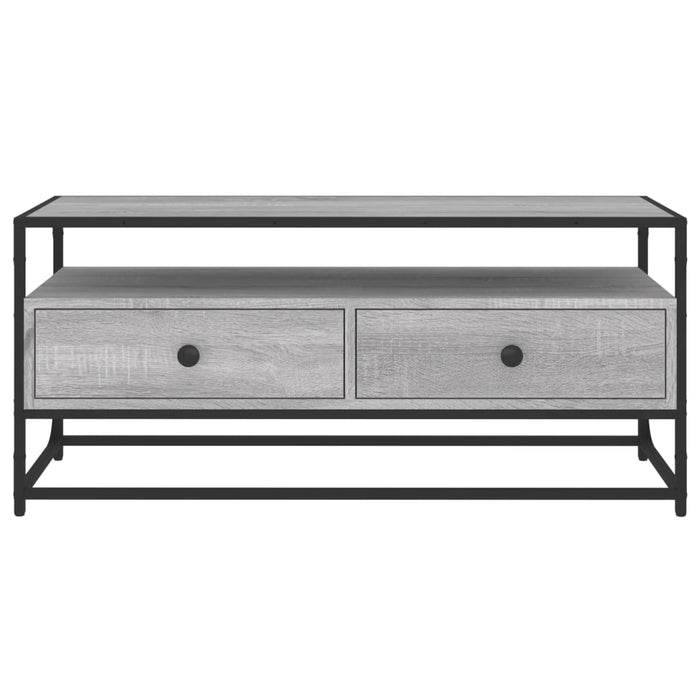 Dulap TV, gri sonoma, 100x35x45 cm, lemn prelucrat - WALTI WALTI