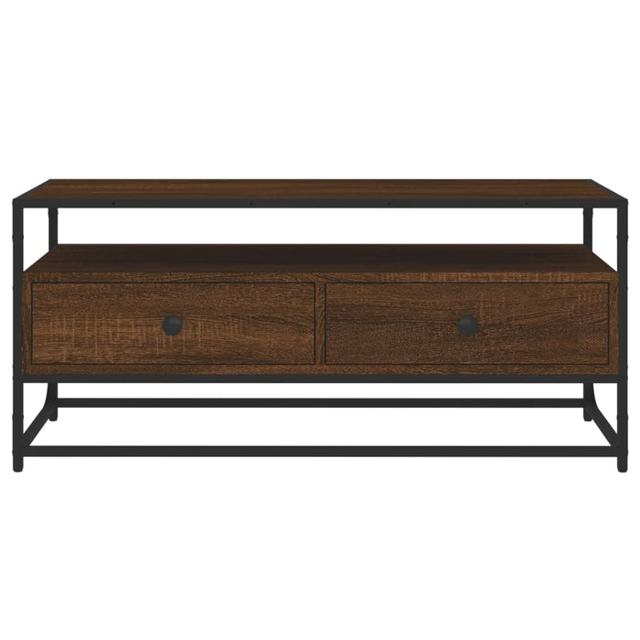 Dulap TV stejar maro, 100x35x45 cm, lemn prelucrat WALTI