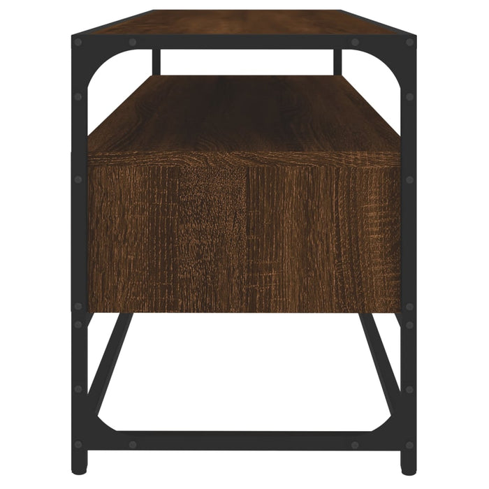 Dulap TV stejar maro, 100x35x45 cm, lemn prelucrat WALTI