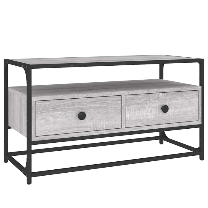 Comodă TV, gri sonoma, 80x35x45 cm, lemn prelucrat - WALTI WALTI