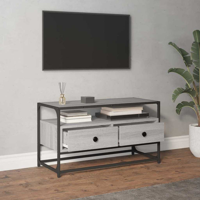 Comodă TV, gri sonoma, 80x35x45 cm, lemn prelucrat - WALTI WALTI