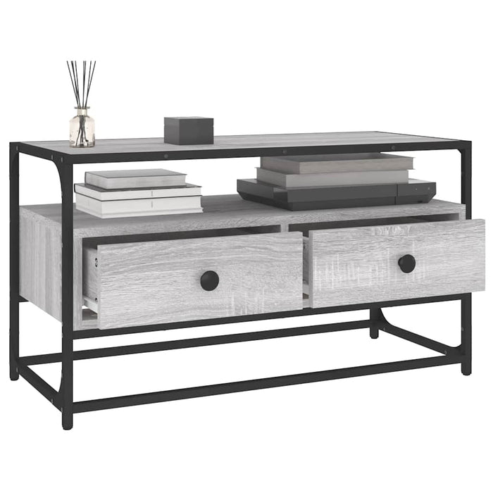 Comodă TV, gri sonoma, 80x35x45 cm, lemn prelucrat - WALTI WALTI