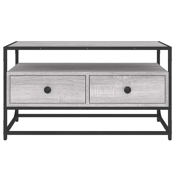 Comodă TV, gri sonoma, 80x35x45 cm, lemn prelucrat - WALTI WALTI