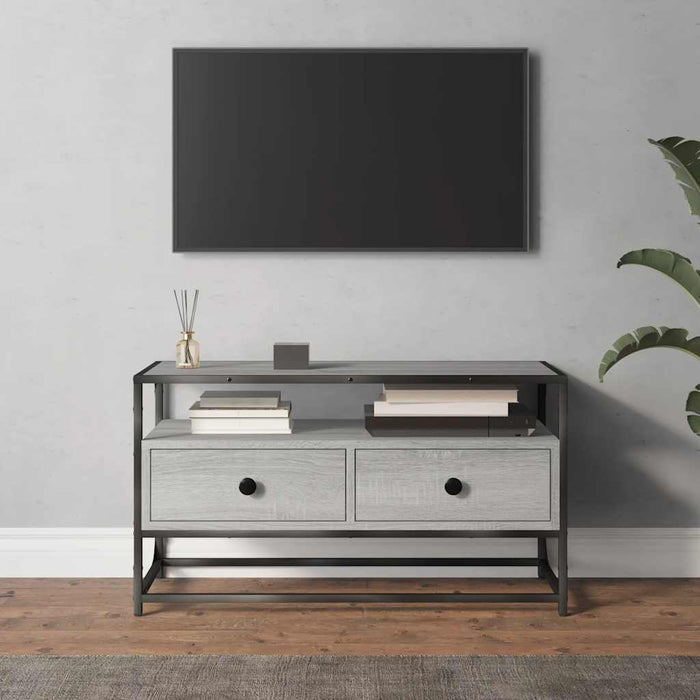 Comodă TV, gri sonoma, 80x35x45 cm, lemn prelucrat - WALTI WALTI