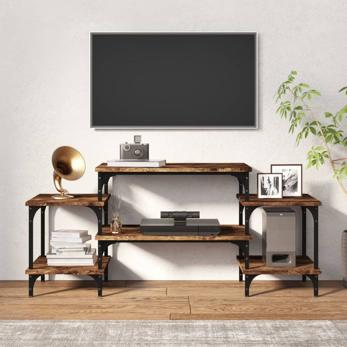 Comodă TV, stejar afumat, 117x35x52 cm, lemn prelucrat - WALTI WALTI