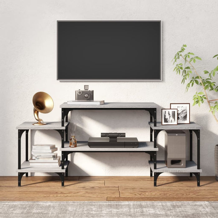 Comodă TV, gri sonoma, 117x35x52 cm, lemn prelucrat - WALTI WALTI